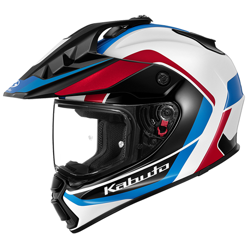 GEOSYS GT MIPS BLOCK | White Blue Red | Dual Sport Adventure GEOSYS GT MIPS BLOCK | White Blue Red | Dual Sport Adventure