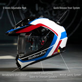 GEOSYS GT Mips BLOCK - White Blue Red