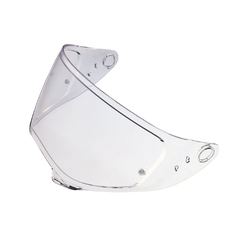 Clear GEOSYS motorcycle helmet visor on a white background