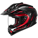 Kabuto GEOSYS BEAT Black and red Kabuto helmet on a white background