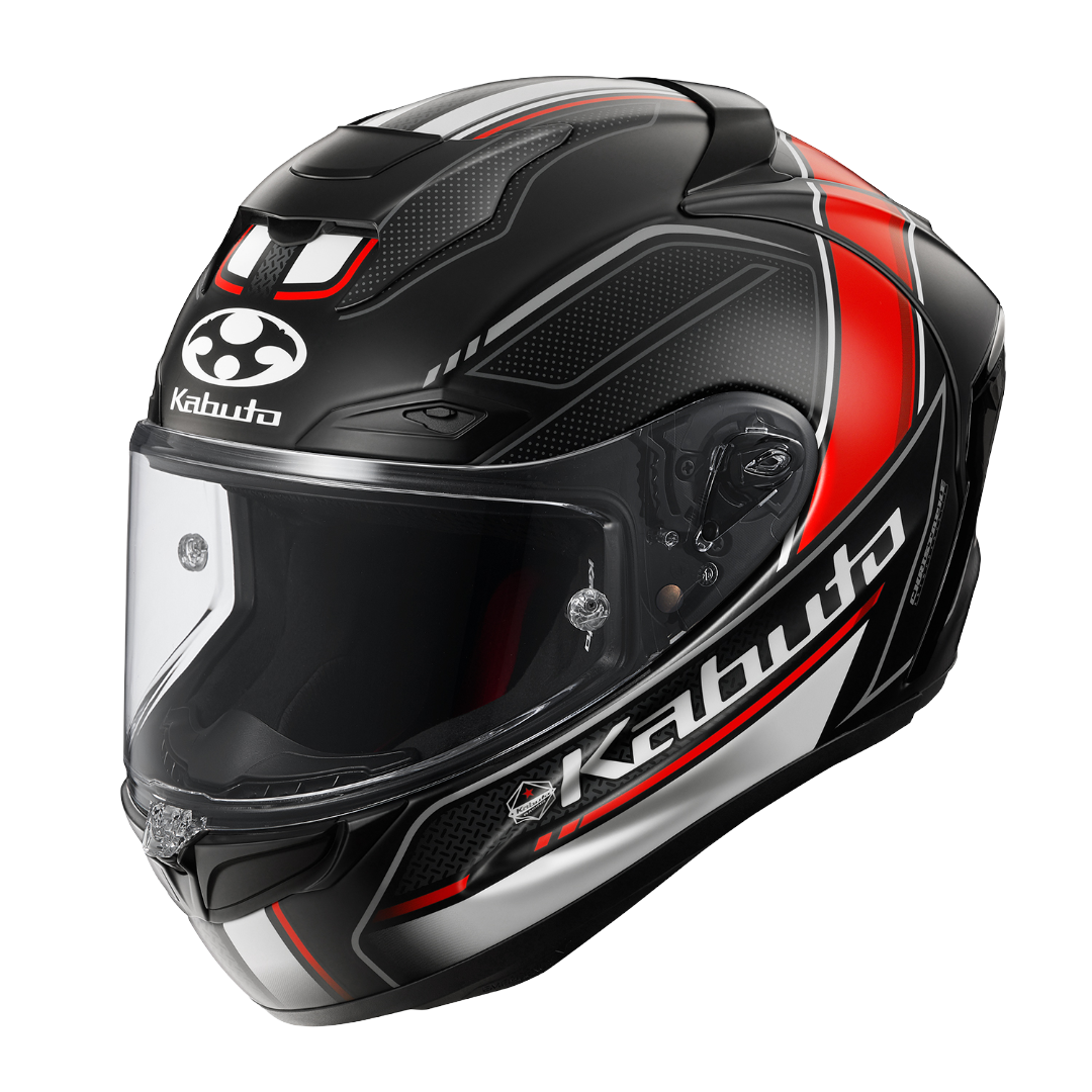 OGK Kabuto F-17 GP MIPS | FORTE Flat Black Red | Full Face Helmet