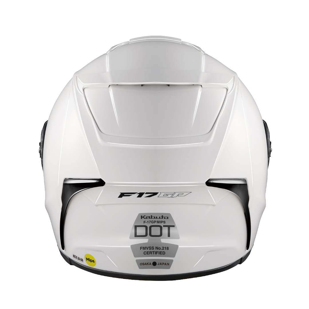 OGK Kabuto F-17 GP MIPS | White Metallic | Full Face Racing Helmet