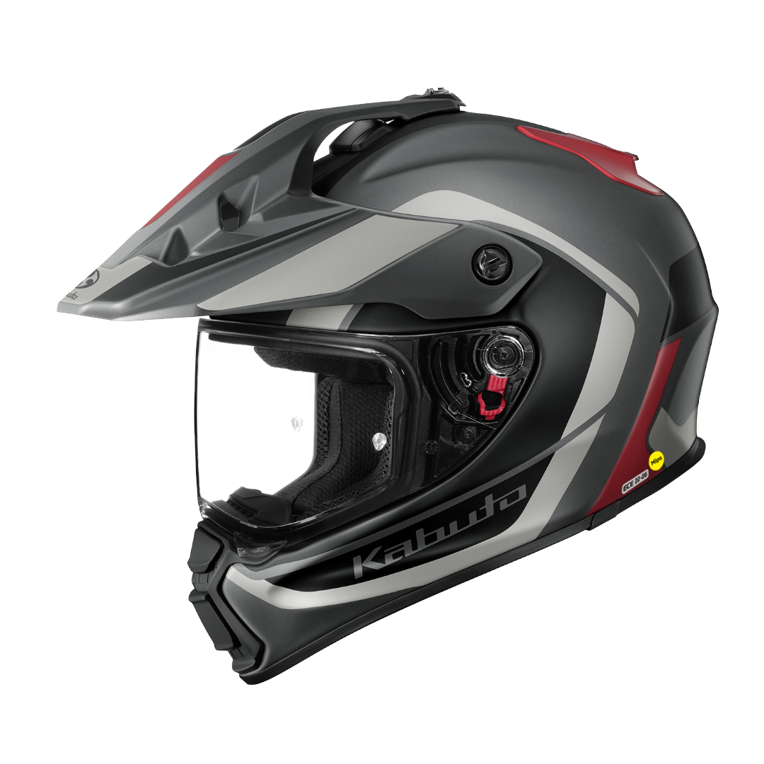 GEOSYS GT Mips BLOCK - Flat Gunmetal Red