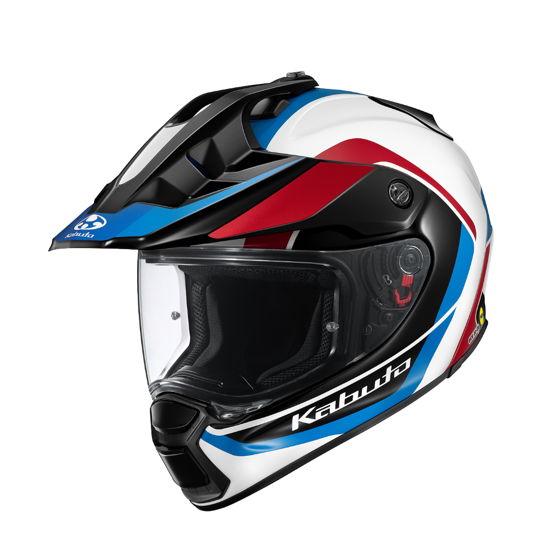 GEOSYS GT MIPS BLOCK | White Blue Red | Dual Sport Adventure
