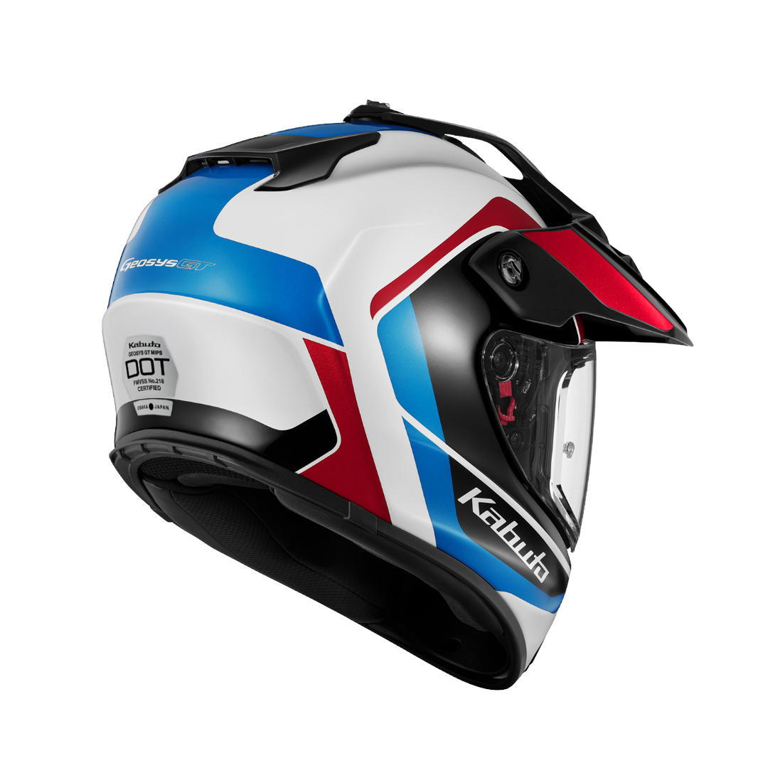 GEOSYS GT MIPS BLOCK | White Blue Red | Dual Sport Adventure