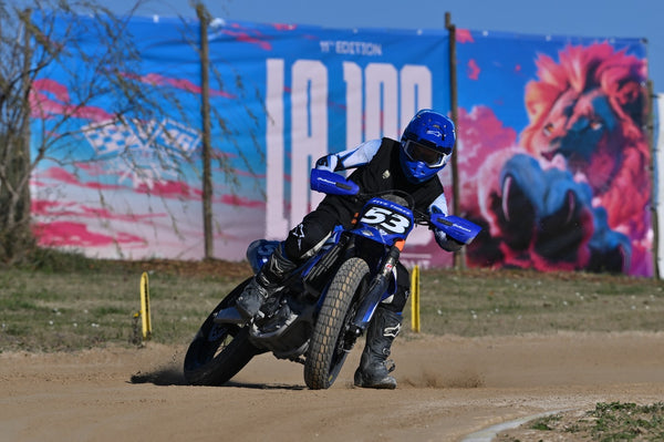 Tito Rabat (No. 53) on a flat-track bike