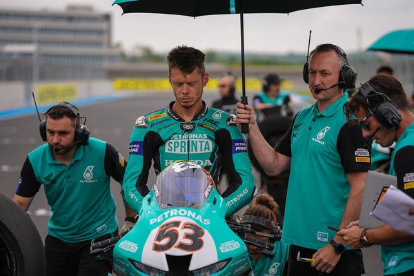 Tito Rabat on the grid with his No. 53 Petronas bike