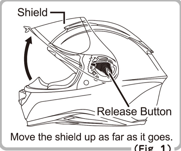 Move the shield up